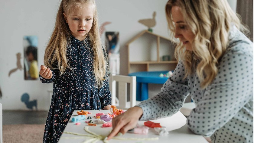 Iz plastelina oblikuj gozd 